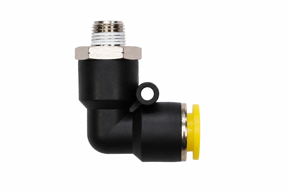 Pneumatic 90 Degree Male Elbow Swivel